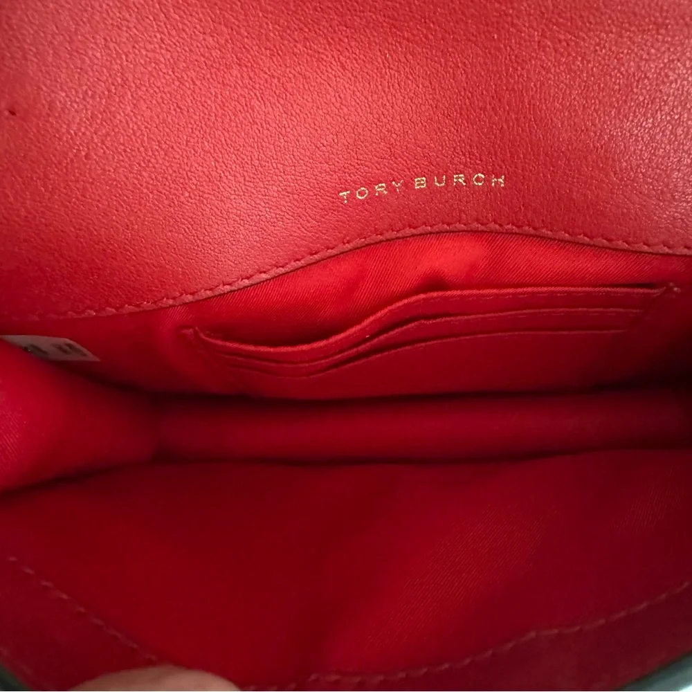 Tory Burch Georgia Turn Lock Mini Bag Red Crossbody